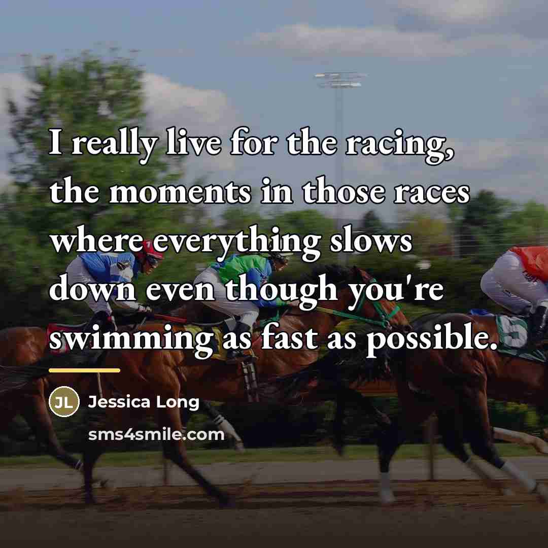 “I really live for the racing, the moments in those…” quote by Jessica Long