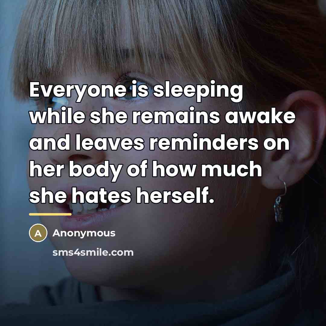 “Everyone is sleeping while she remains awake and leaves reminders…” quote by Anonymous
