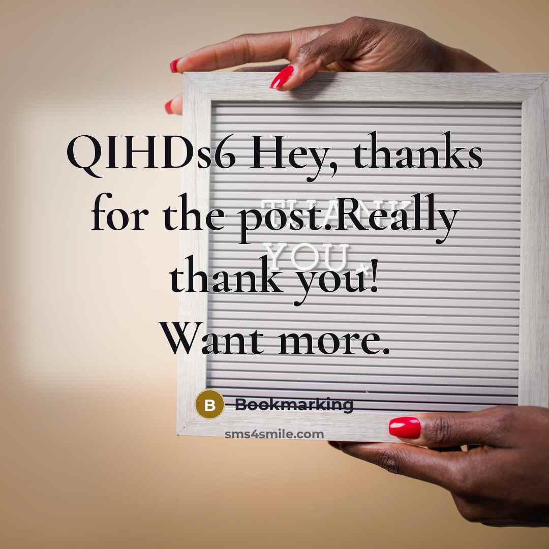 “QIHDs6 Hey, thanks for the post.Really thank you! Want more.…” quote by Bookmarking