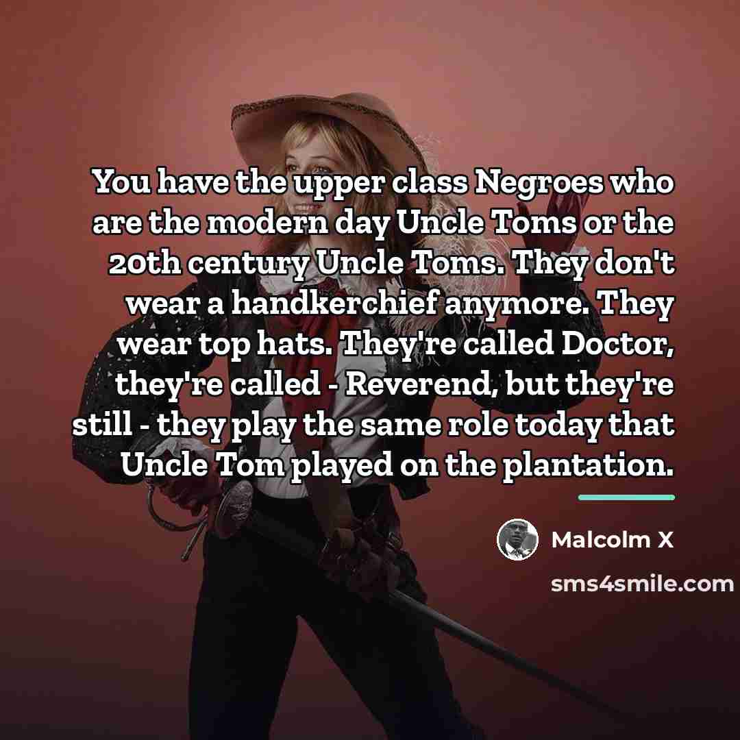 “You have the upper class Negroes who are the modern…” quote by Malcolm X