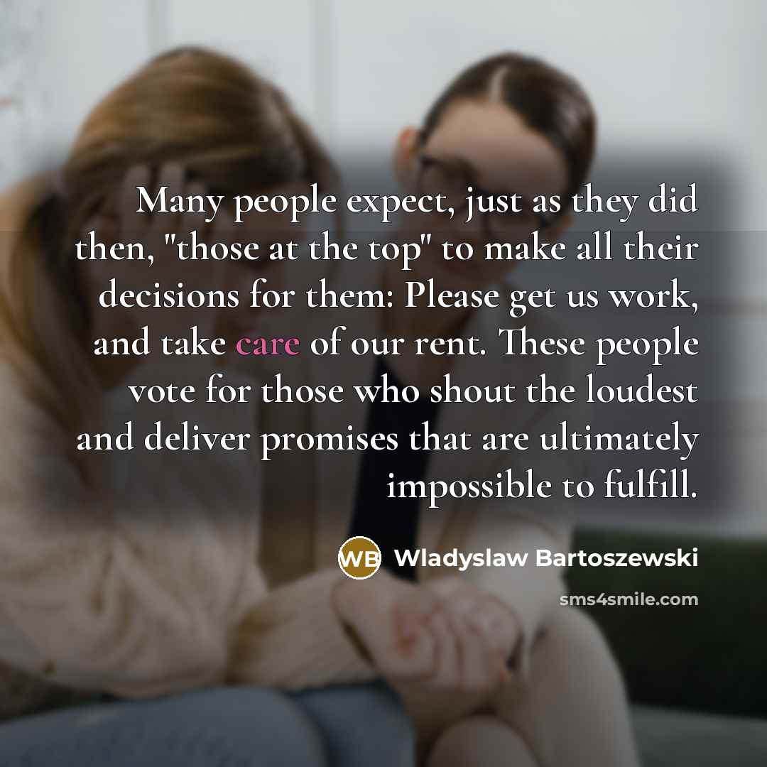 “Many people expect, just as they did then, "those at…” quote by Wladyslaw Bartoszewski