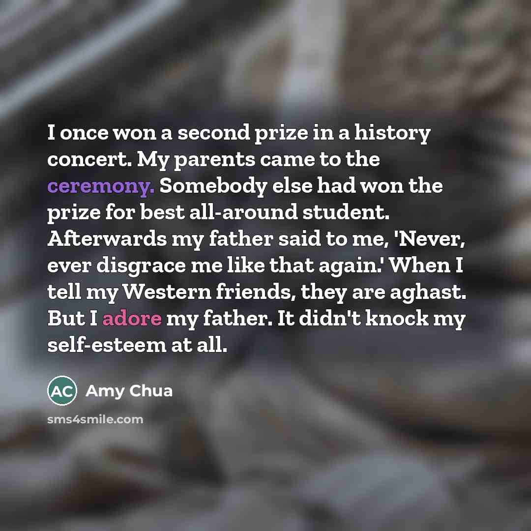 “I once won a second prize in a history concert.…” quote by Amy Chua