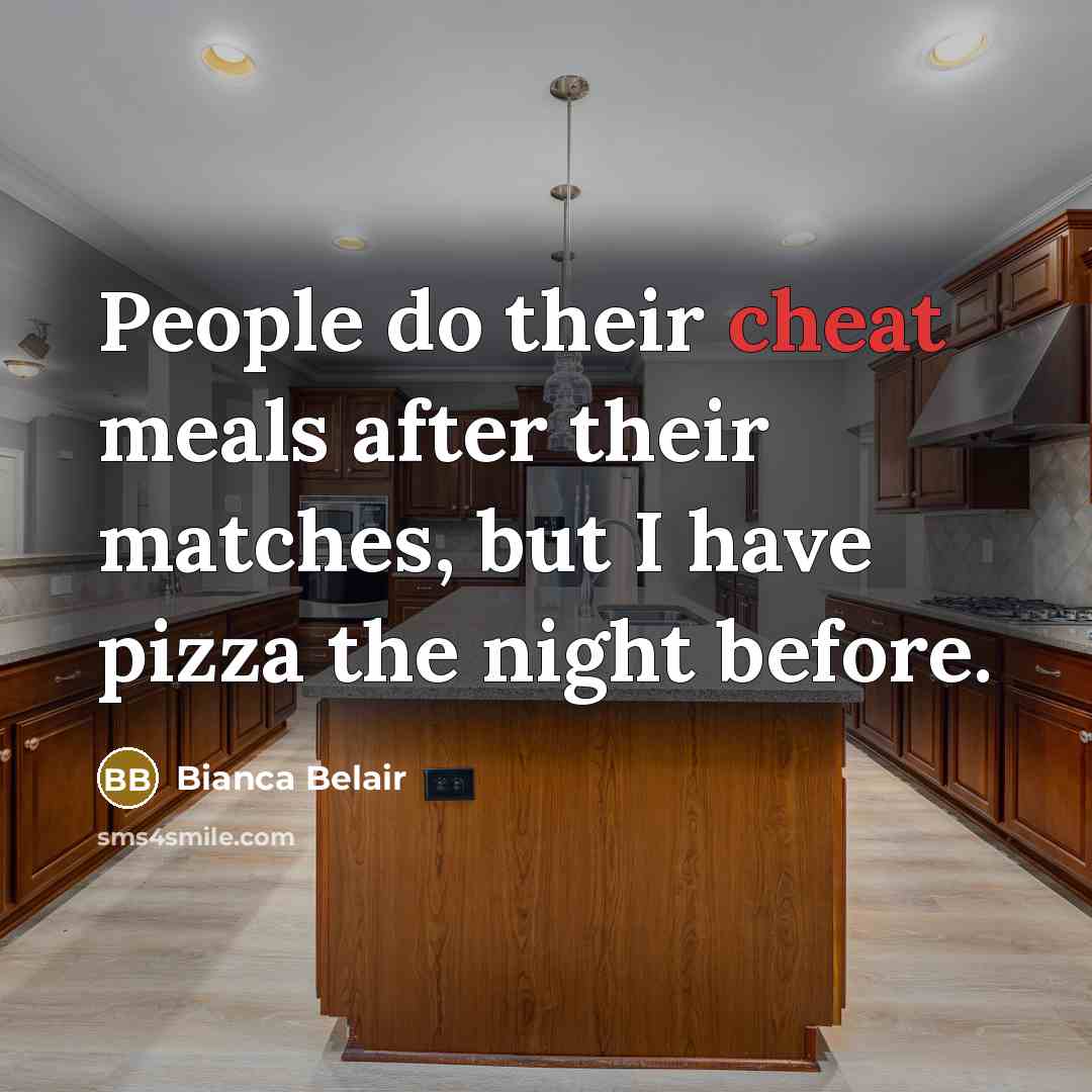 “People do their cheat meals after their matches, but I…” quote by Bianca Belair