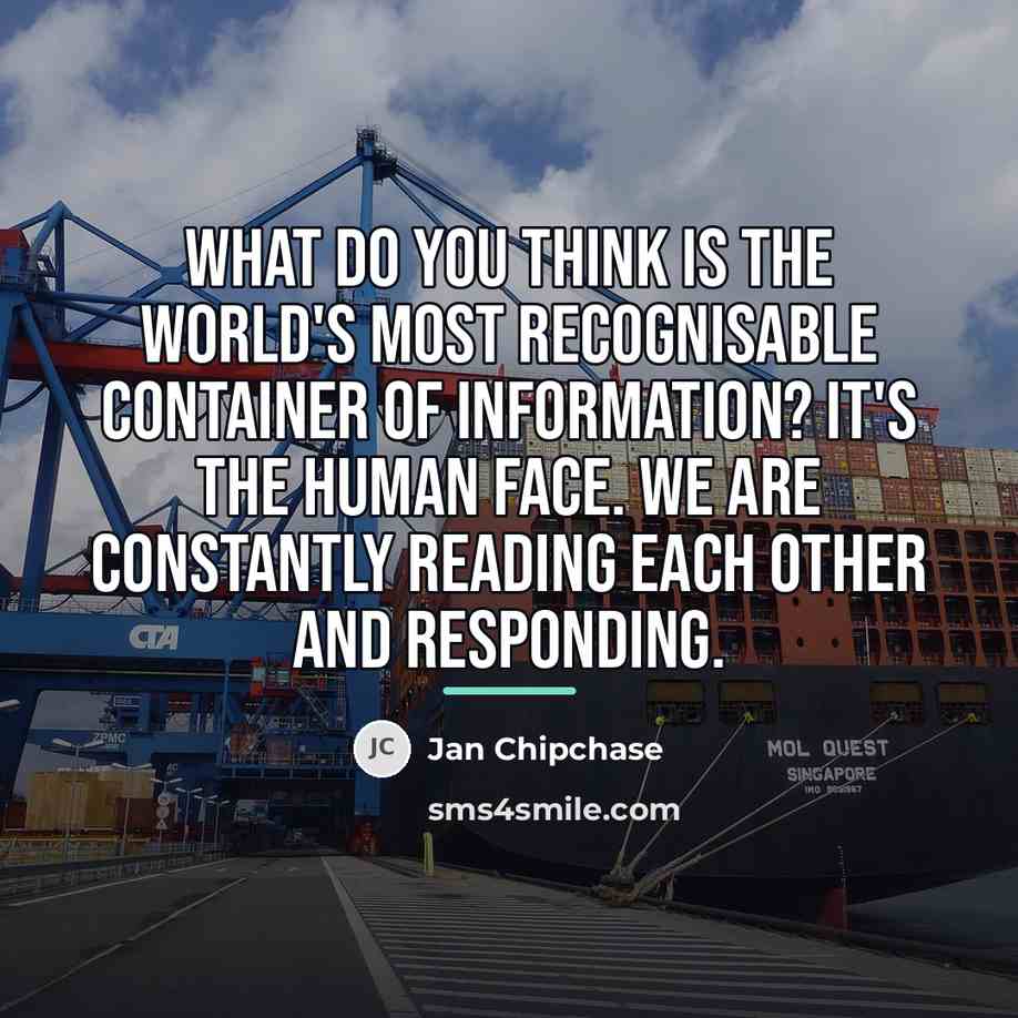 “What do you think is the world's most recognisable container…” quote by Jan Chipchase