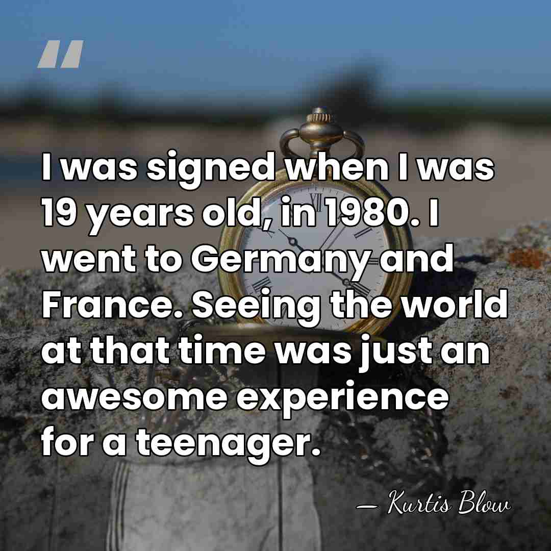 I was signed when I was 19 years old, in 1980. I&hellip; - Kurtis Blow