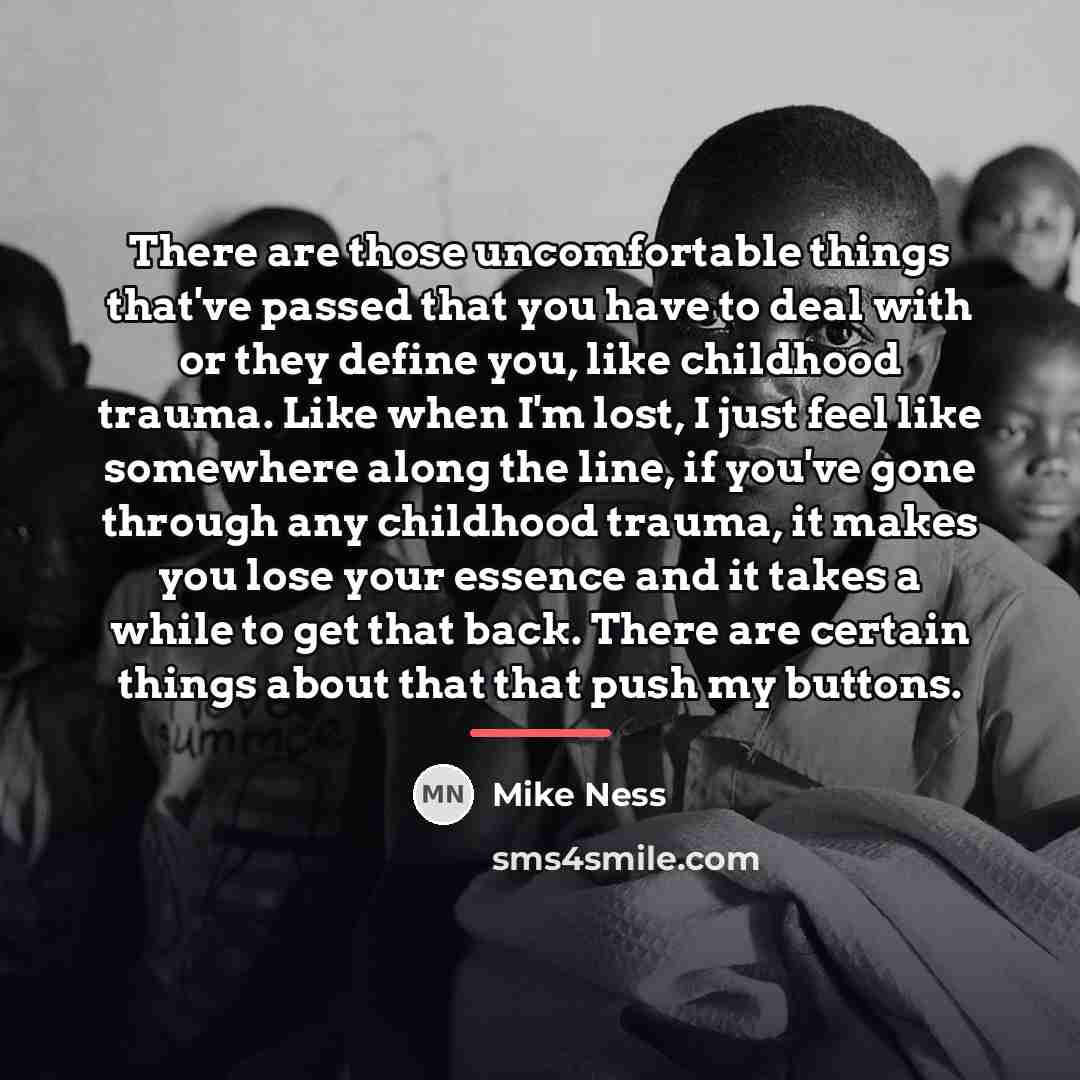 “There are those uncomfortable things that've passed that you have…” quote by Mike Ness