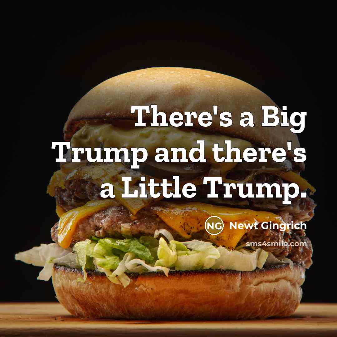 “There's a Big Trump and there's a Little Trump.…” quote by Newt Gingrich