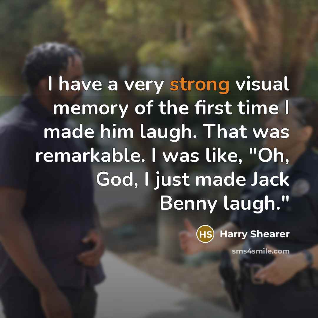 “I have a very strong visual memory of the first…” quote by Harry Shearer