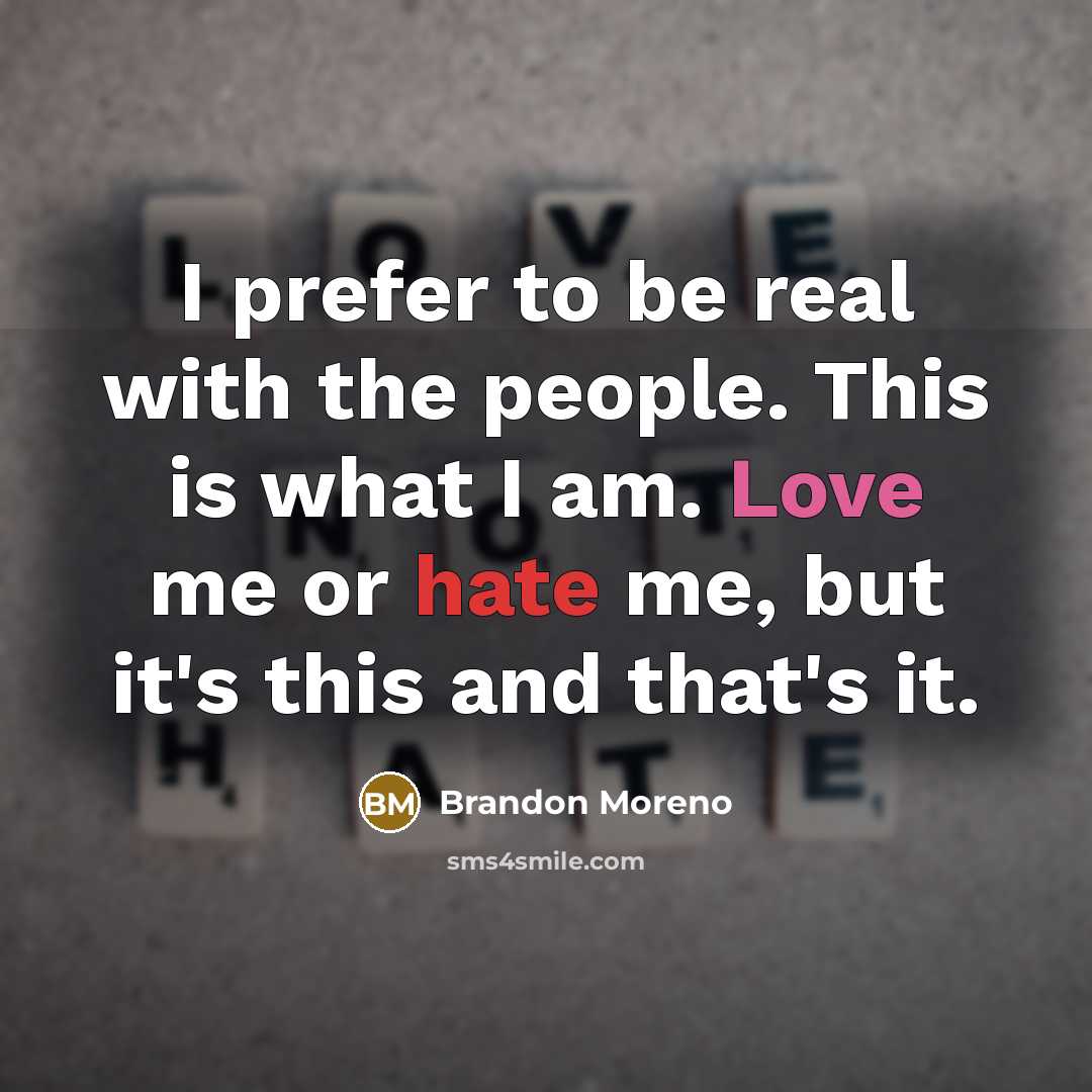 “I prefer to be real with the people. This is…” quote by Brandon Moreno