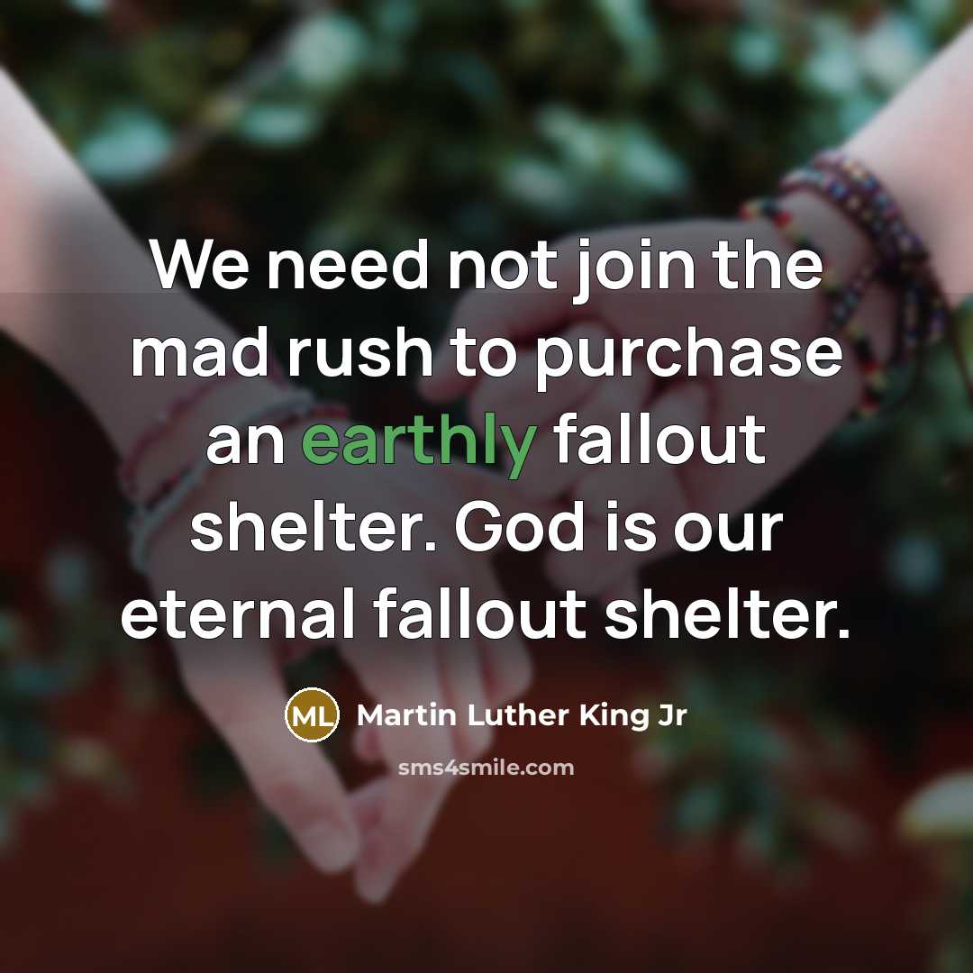“We need not join the mad rush to purchase an…” quote by Martin Luther King Jr