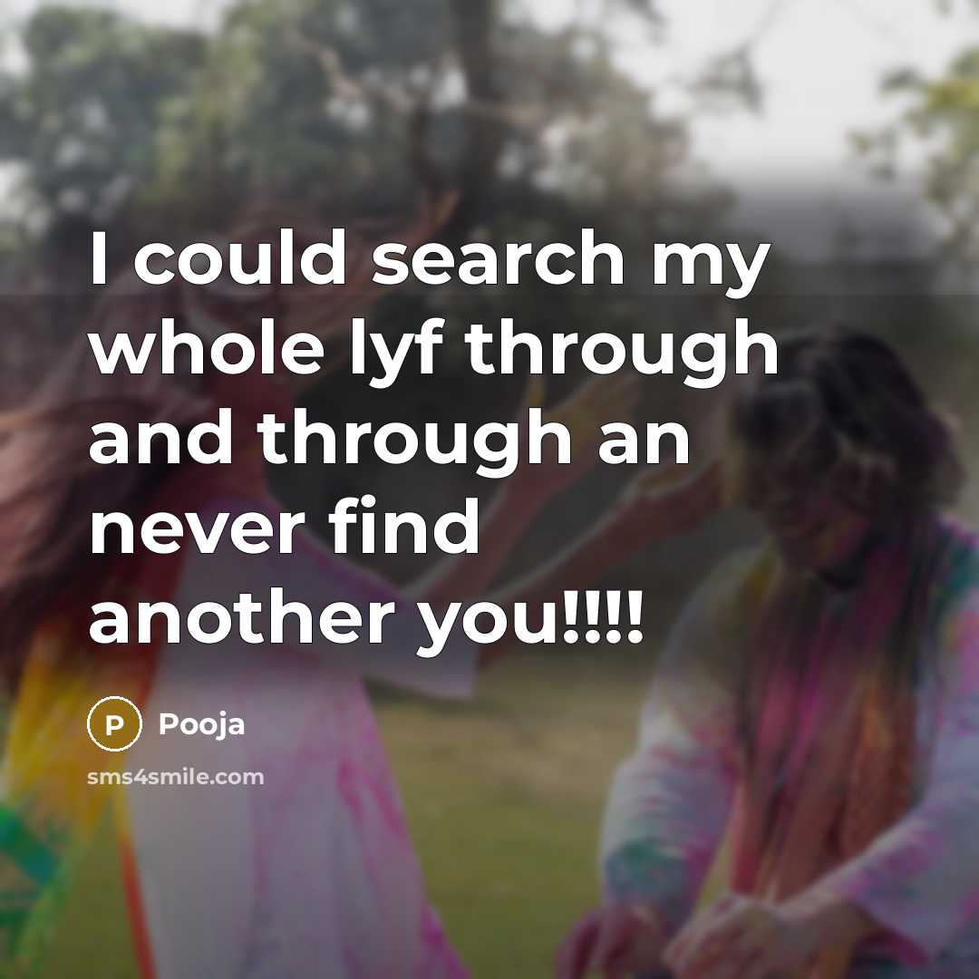 “I could search my whole lyf through and through an…” quote by Pooja