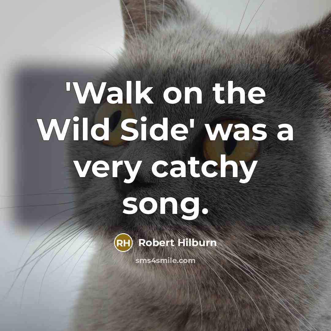 “'Walk on the Wild Side' was a very catchy song.…” quote by Robert Hilburn