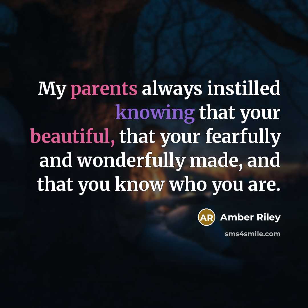 “My parents always instilled knowing that your beautiful, that your…” quote by Amber Riley