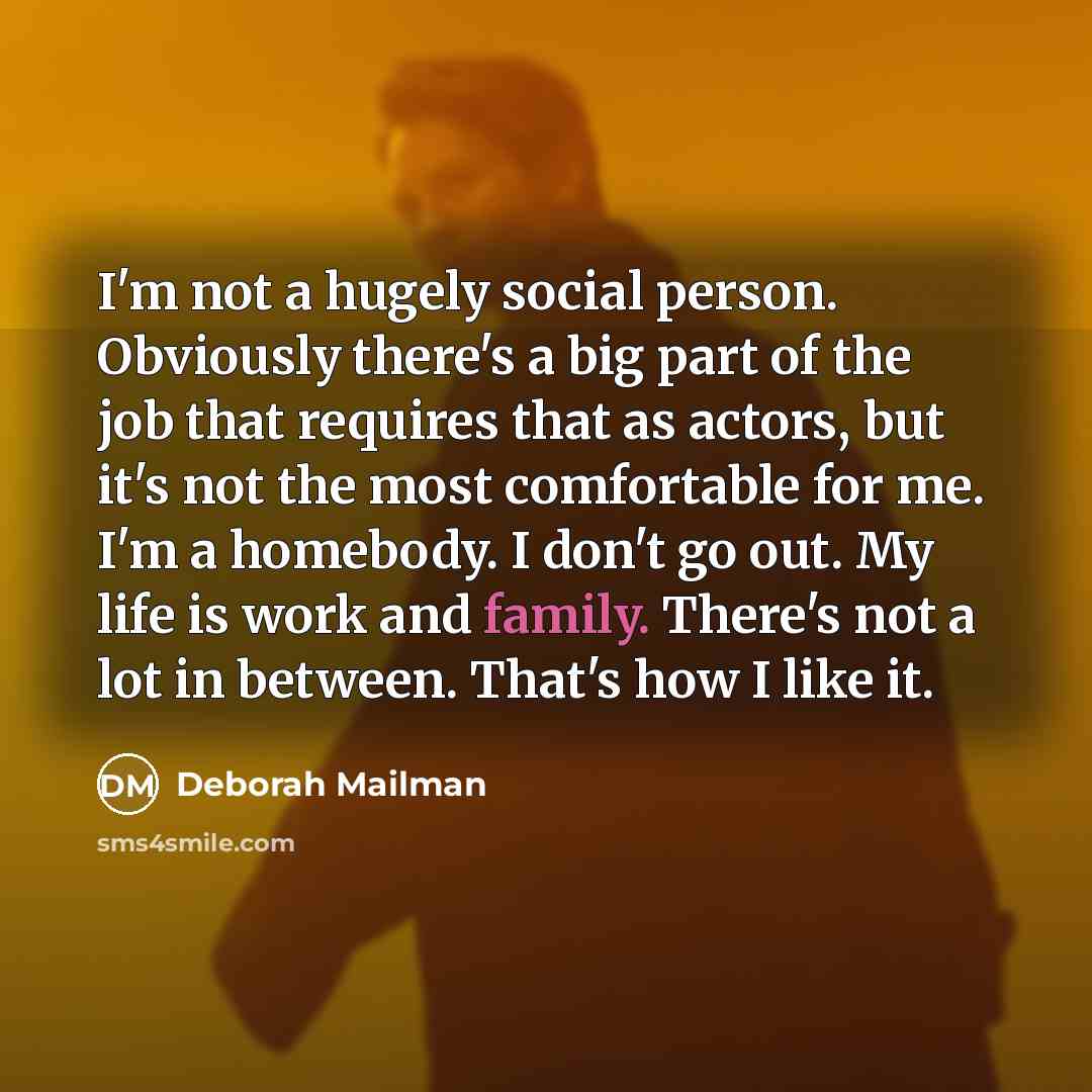 “I'm not a hugely social person. Obviously there's a big…” quote by Deborah Mailman