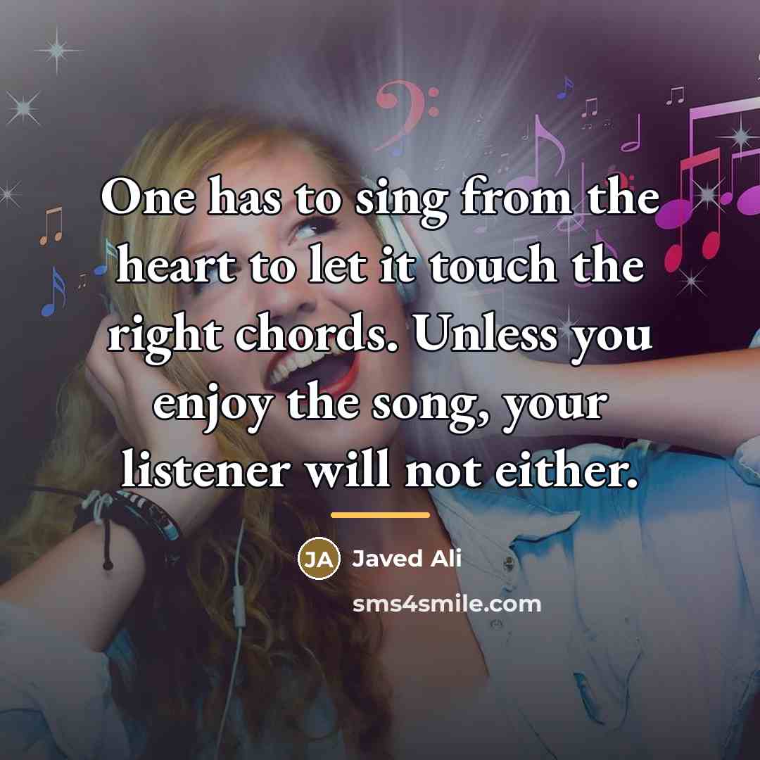 “One has to sing from the heart to let it…” quote by Javed Ali