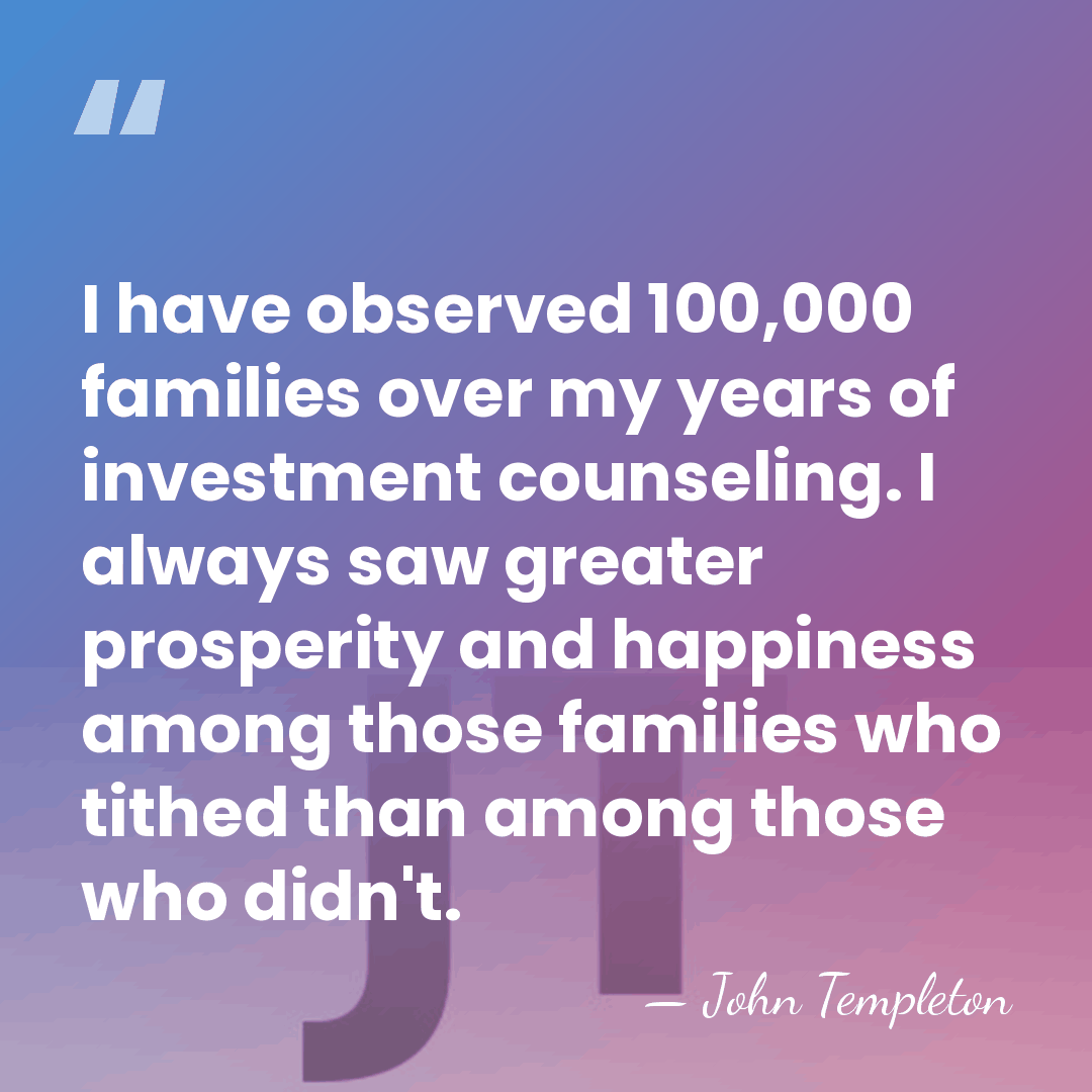 I have observed 100,000 families over my years of investment counseling. I&hellip; - John Templeton