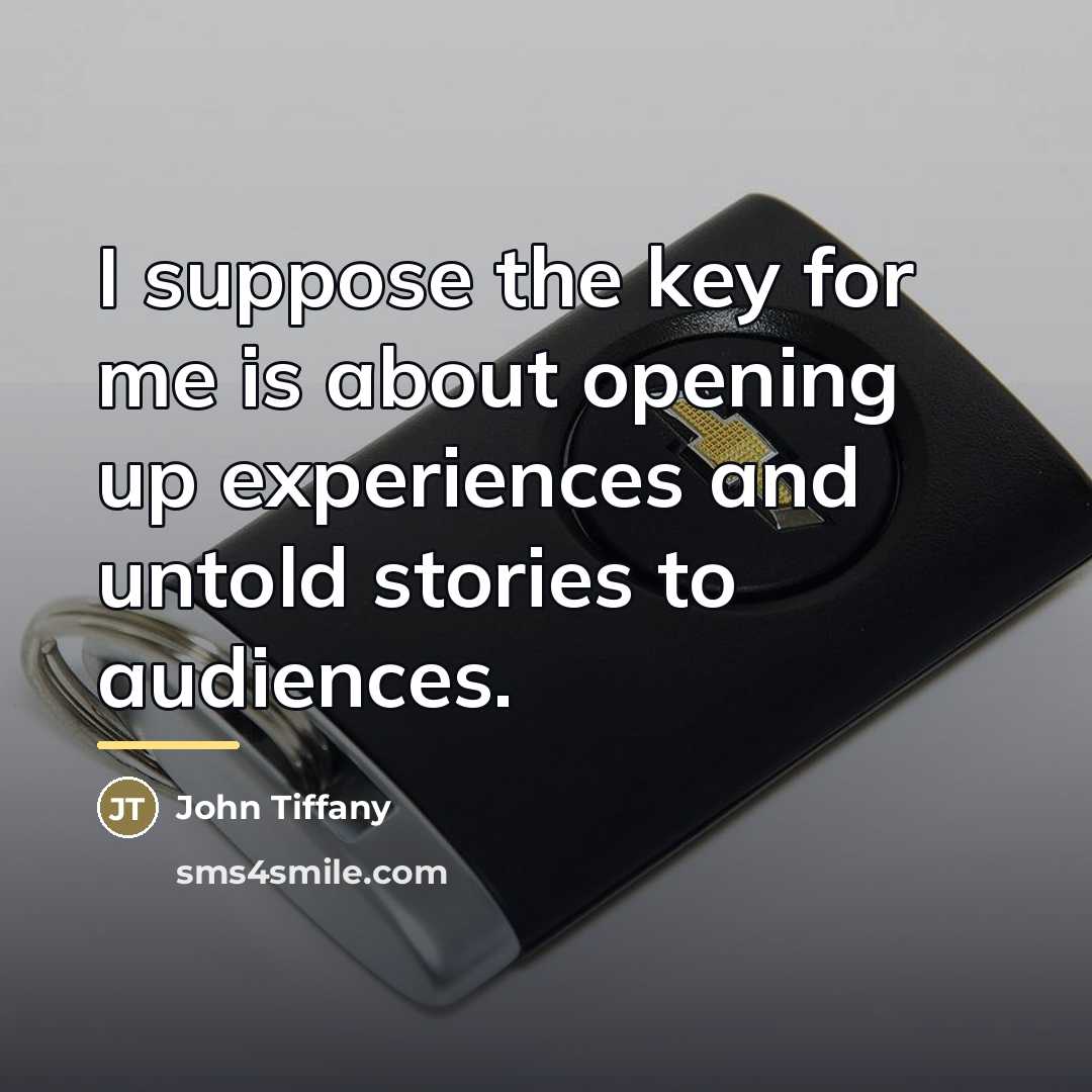 “I suppose the key for me is about opening up…” quote by John Tiffany