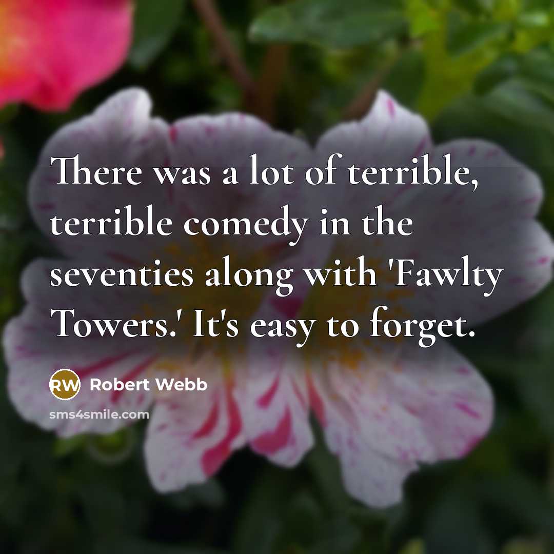 “There was a lot of terrible, terrible comedy in the…” quote by Robert Webb