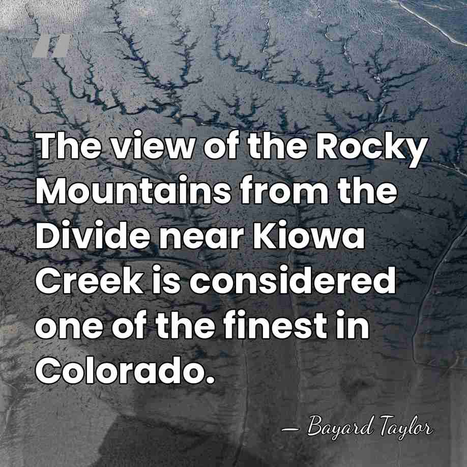 The view of the Rocky Mountains from the Divide near Kiowa Creek&hellip; - Bayard Taylor
