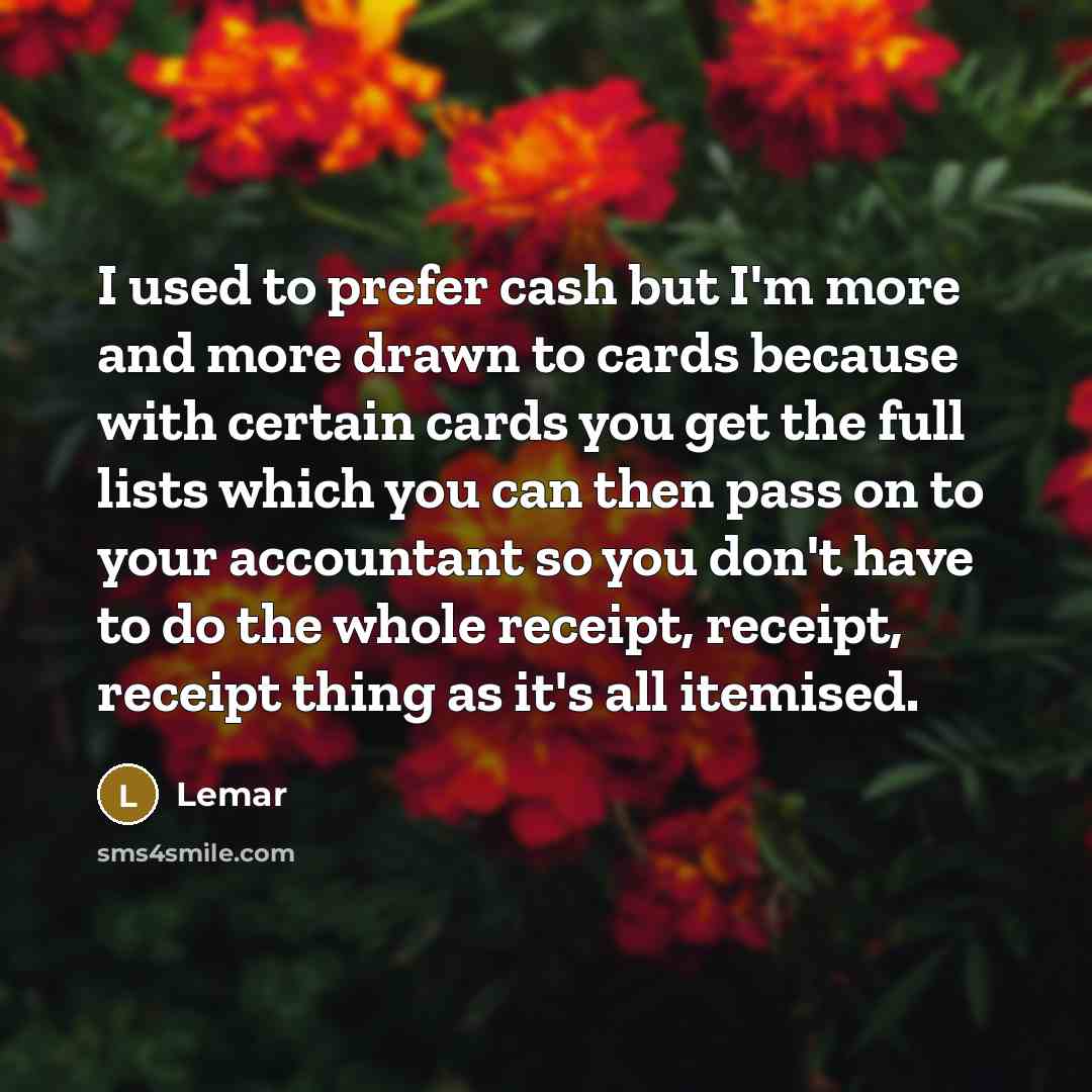 “I used to prefer cash but I'm more and more…” quote by Lemar