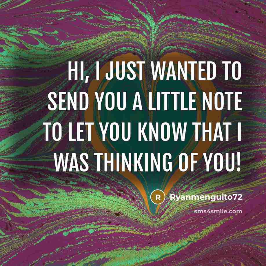 “Hi, I just Wanted To Send You A Little Note…” quote by Ryanmenguito72