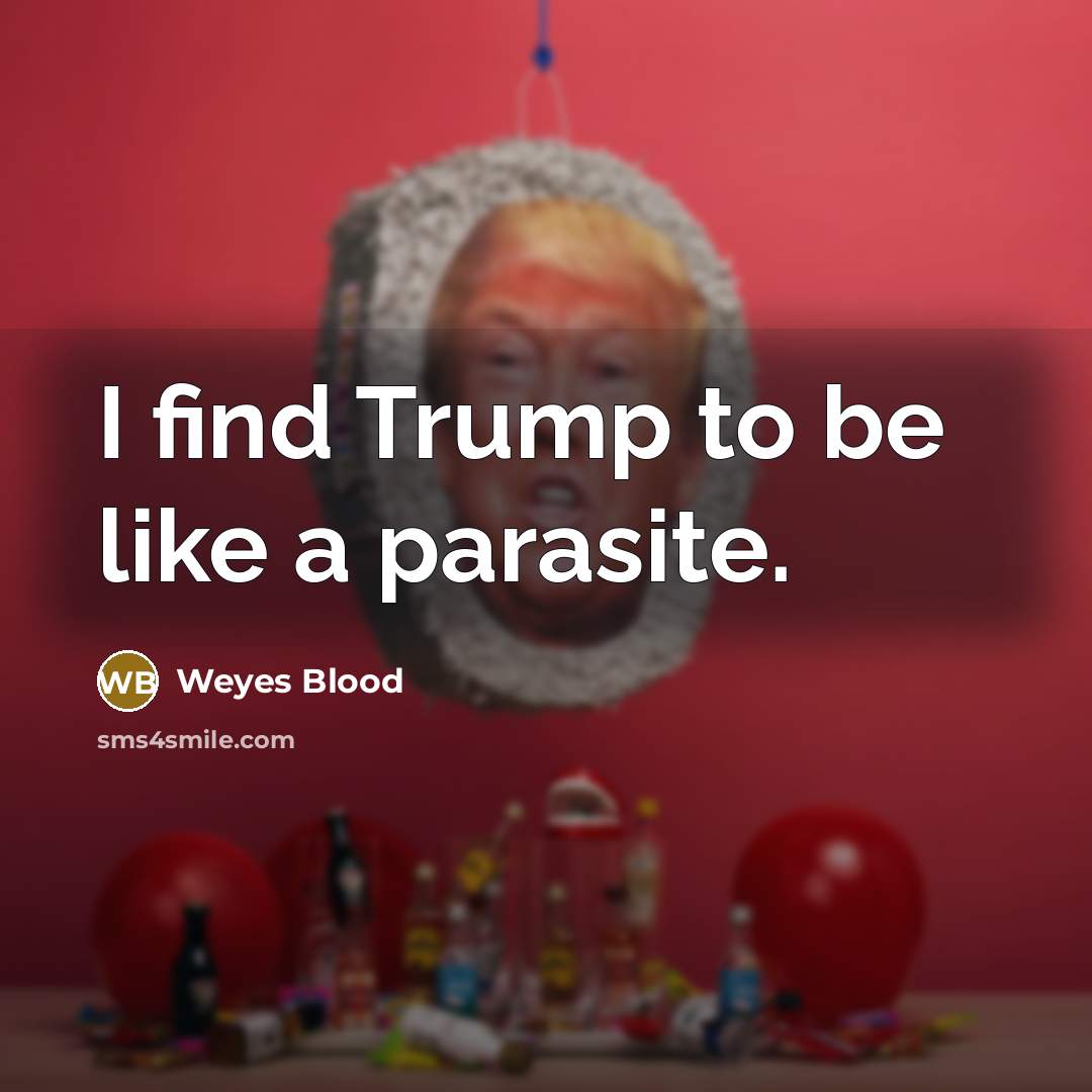 “I find Trump to be like a parasite.…” quote by Weyes Blood