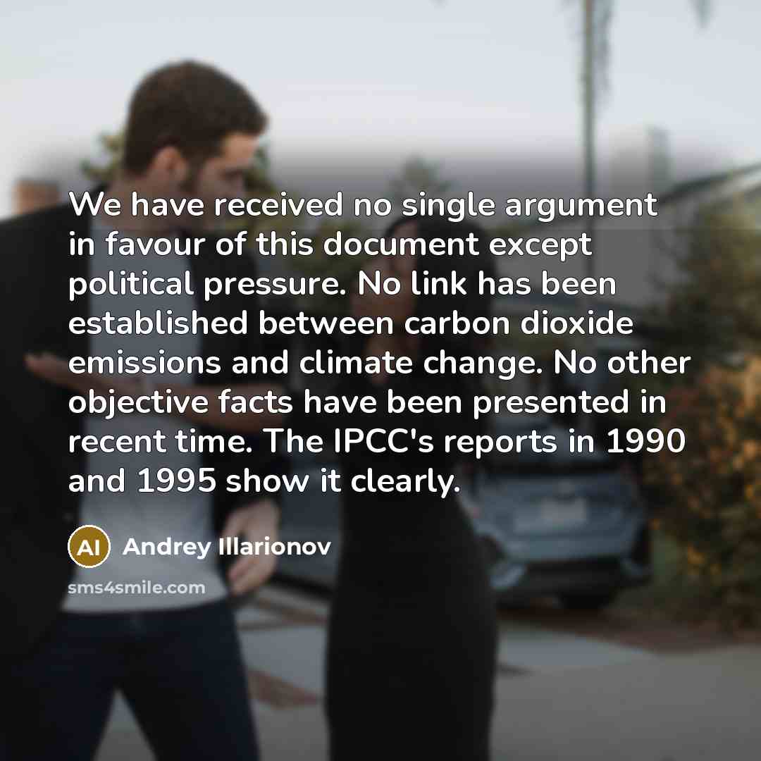 “We have received no single argument in favour of this…” quote by Andrey Illarionov