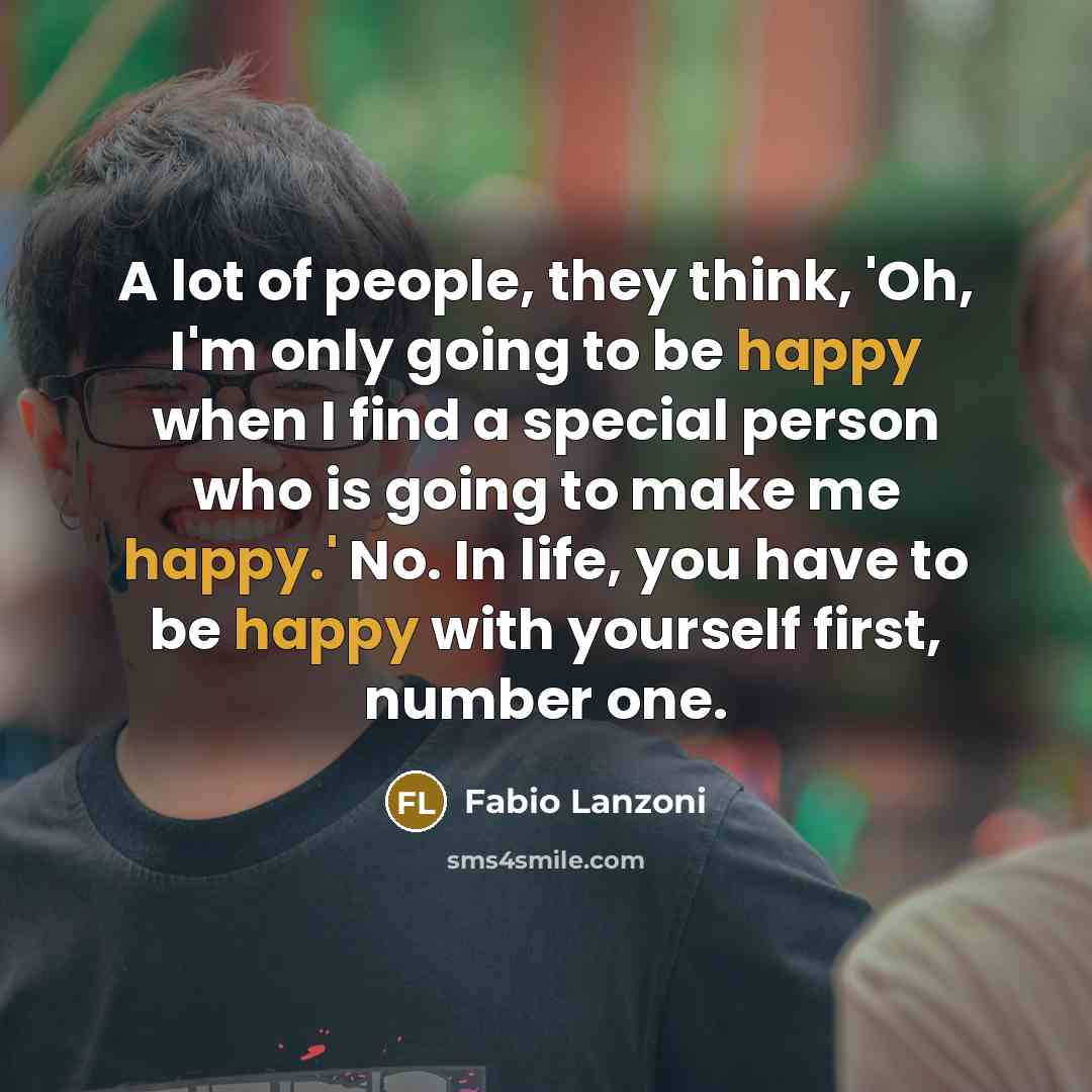 “A lot of people, they think, 'Oh, I'm only going…” quote by Fabio Lanzoni