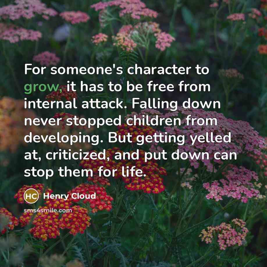 “For someone's character to grow, it has to be free…” quote by Henry Cloud