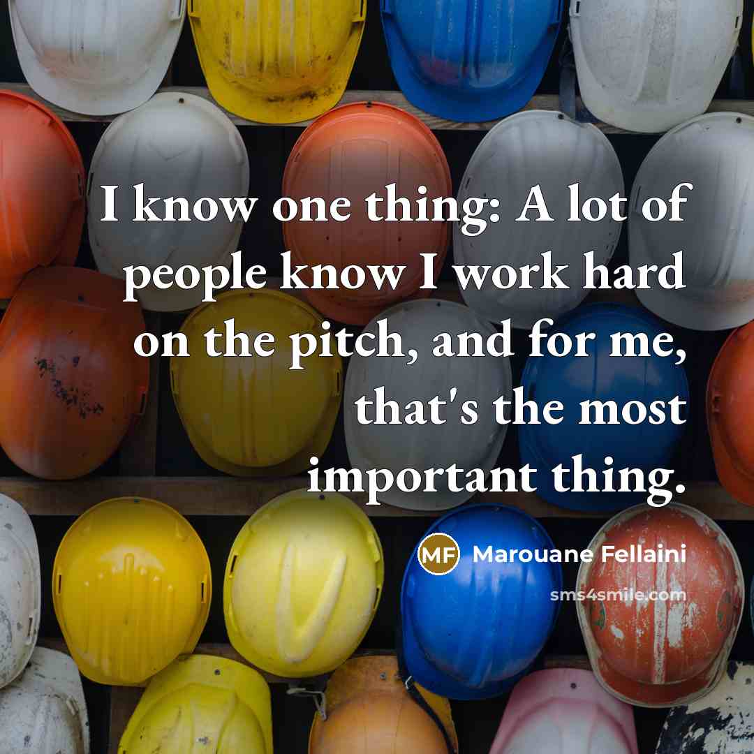“I know one thing: A lot of people know I…” quote by Marouane Fellaini