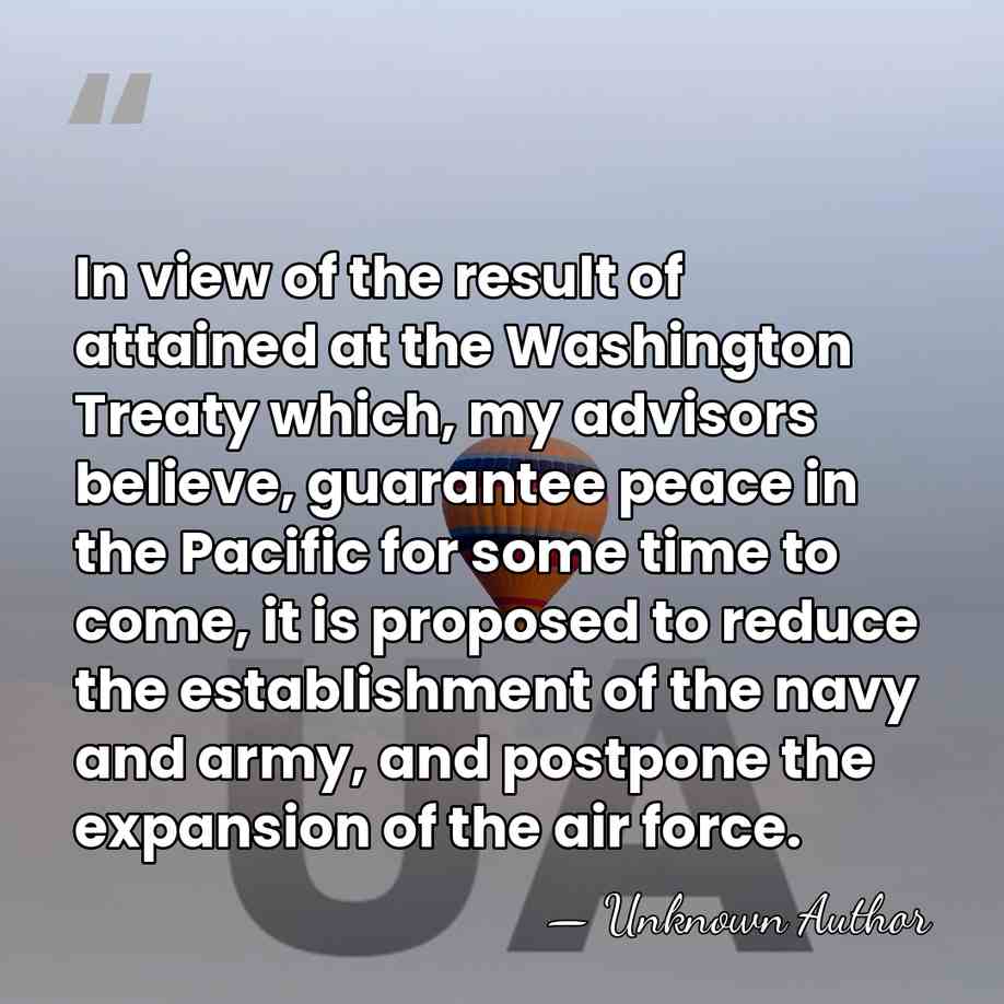 In view of the result of attained at the Washington Treaty which,&hellip; - Unknown Author