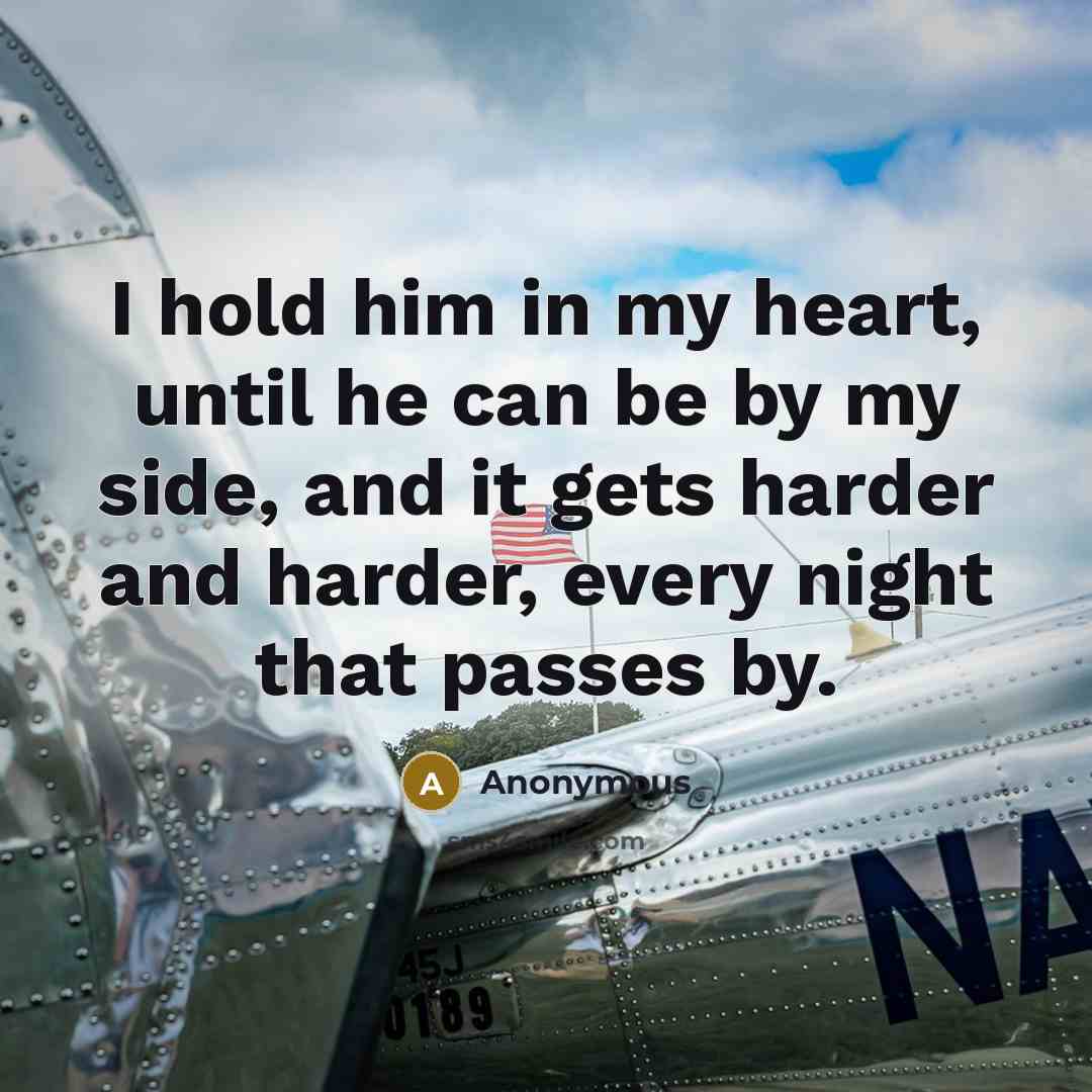 “I hold him in my heart, until he can be…” quote by Anonymous