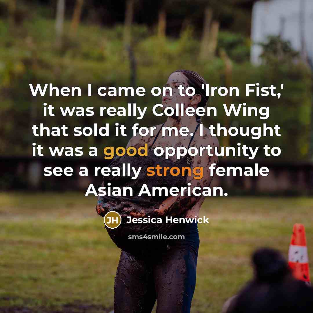 “When I came on to 'Iron Fist,' it was really…” quote by Jessica Henwick