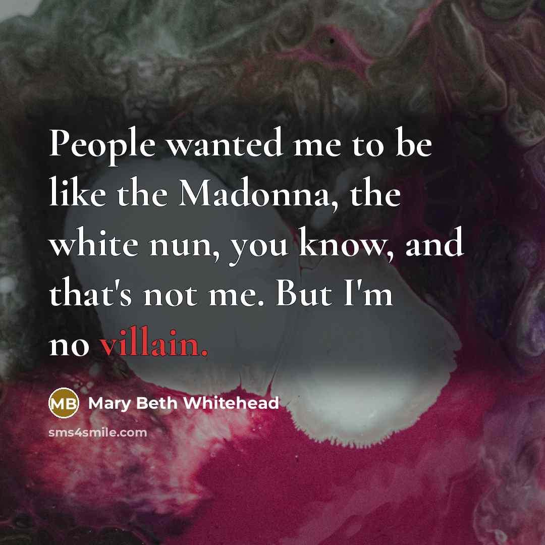 “People wanted me to be like the Madonna, the white…” quote by Mary Beth Whitehead