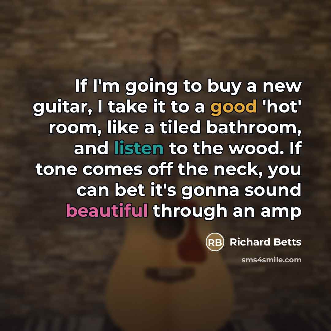 “If I'm going to buy a new guitar, I take…” quote by Richard Betts