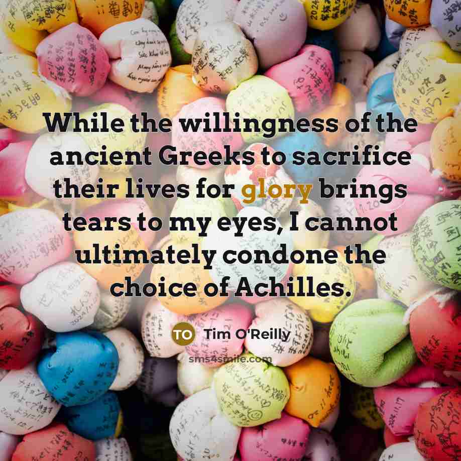 “While the willingness of the ancient Greeks to sacrifice their…” quote by Tim O'Reilly