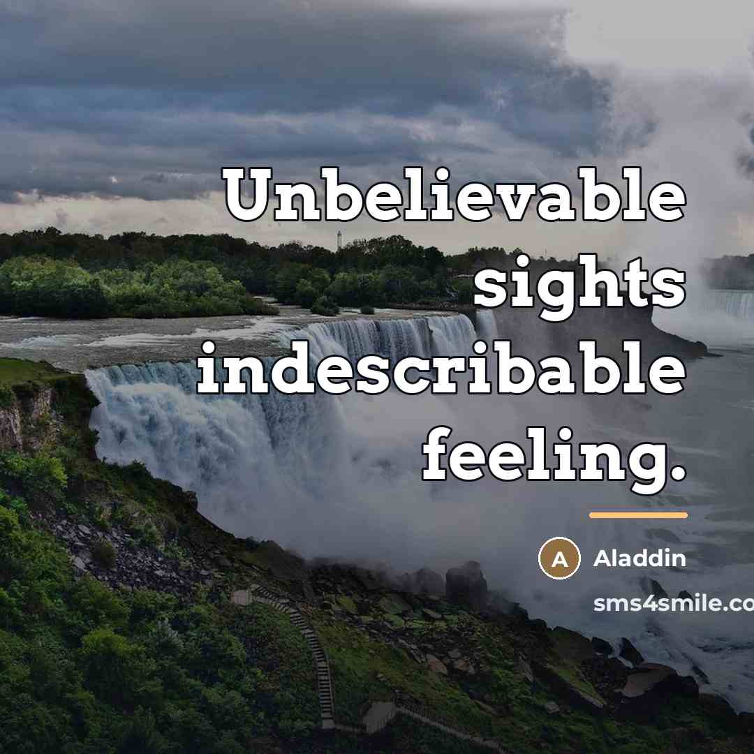 “Unbelievable sights indescribable feeling.…” quote by Aladdin