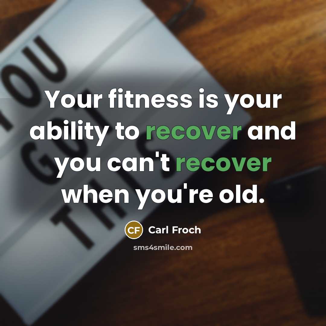 “Your fitness is your ability to recover and you can't…” quote by Carl Froch