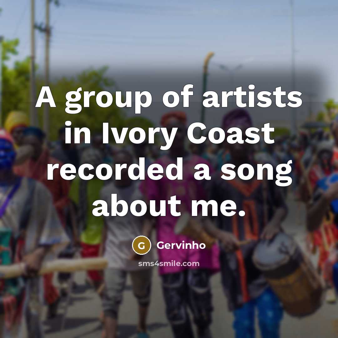 “A group of artists in Ivory Coast recorded a song…” quote by Gervinho