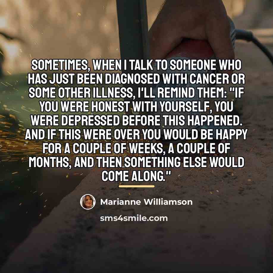 “Sometimes, when I talk to someone who has just been…” quote by Marianne Williamson