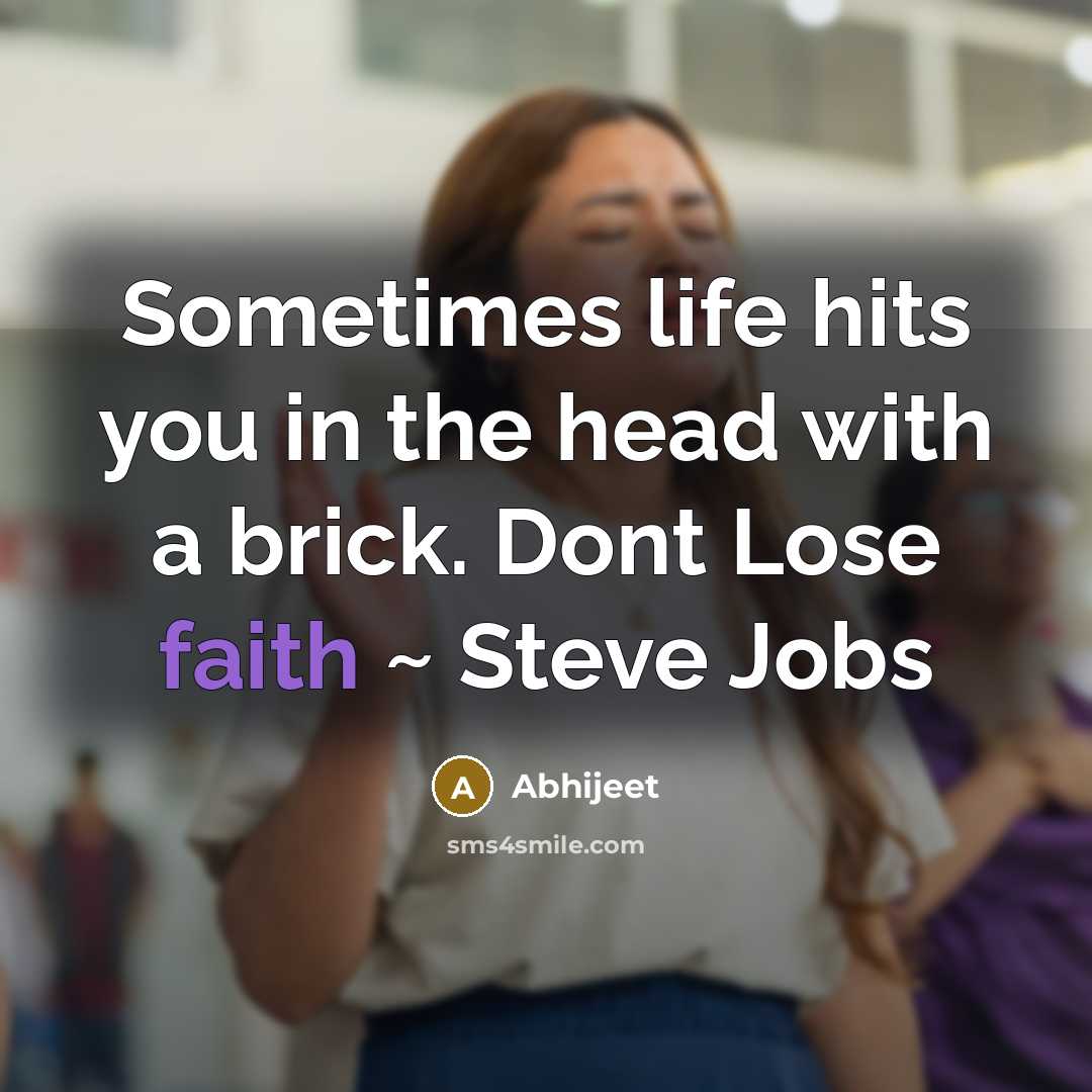 “Sometimes life hits you in the head with a brick.…” quote by Abhijeet