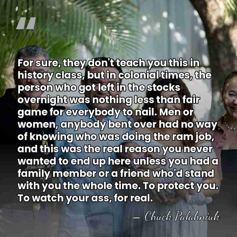 For sure, they don't teach you this in history class, but in&hellip; - Chuck Palahniuk