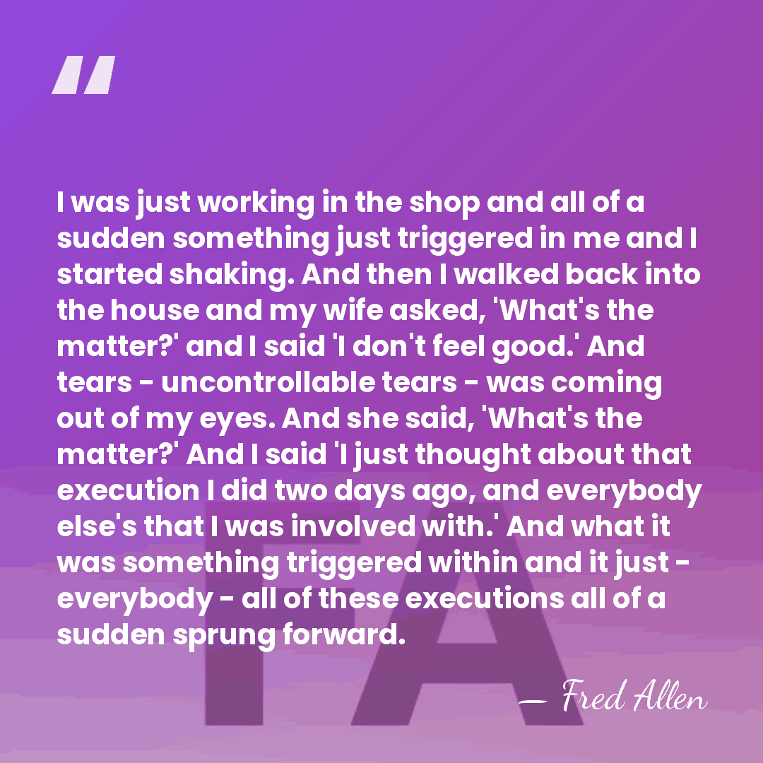 I was just working in the shop and all of a sudden&hellip; - Fred Allen