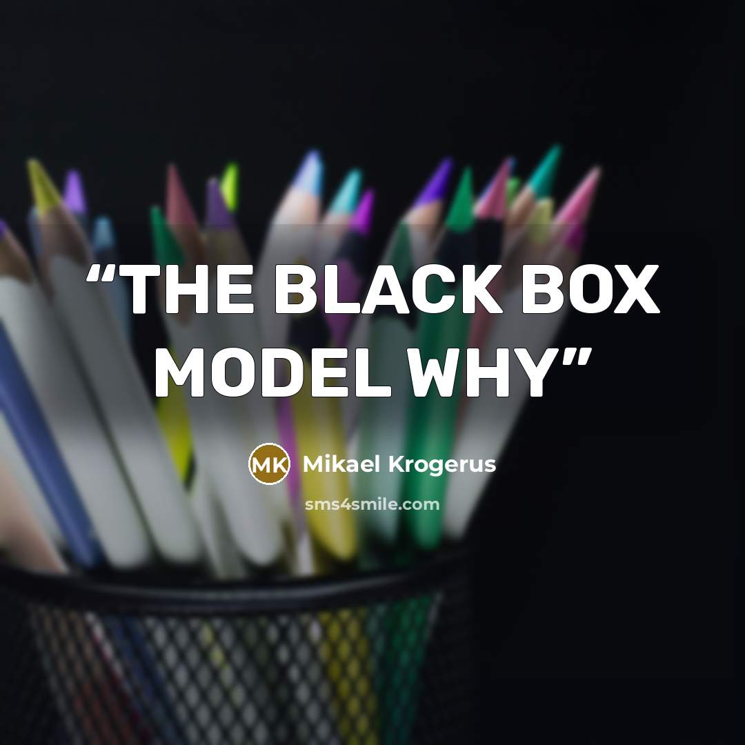 “THE BLACK BOX MODEL WHY” quote by Mikael Krogerus