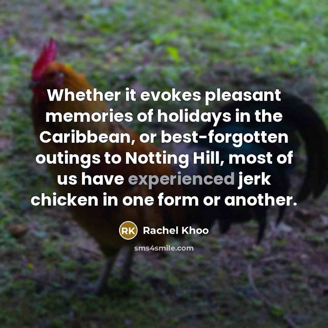 “Whether it evokes pleasant memories of holidays in the Caribbean,…” quote by Rachel Khoo