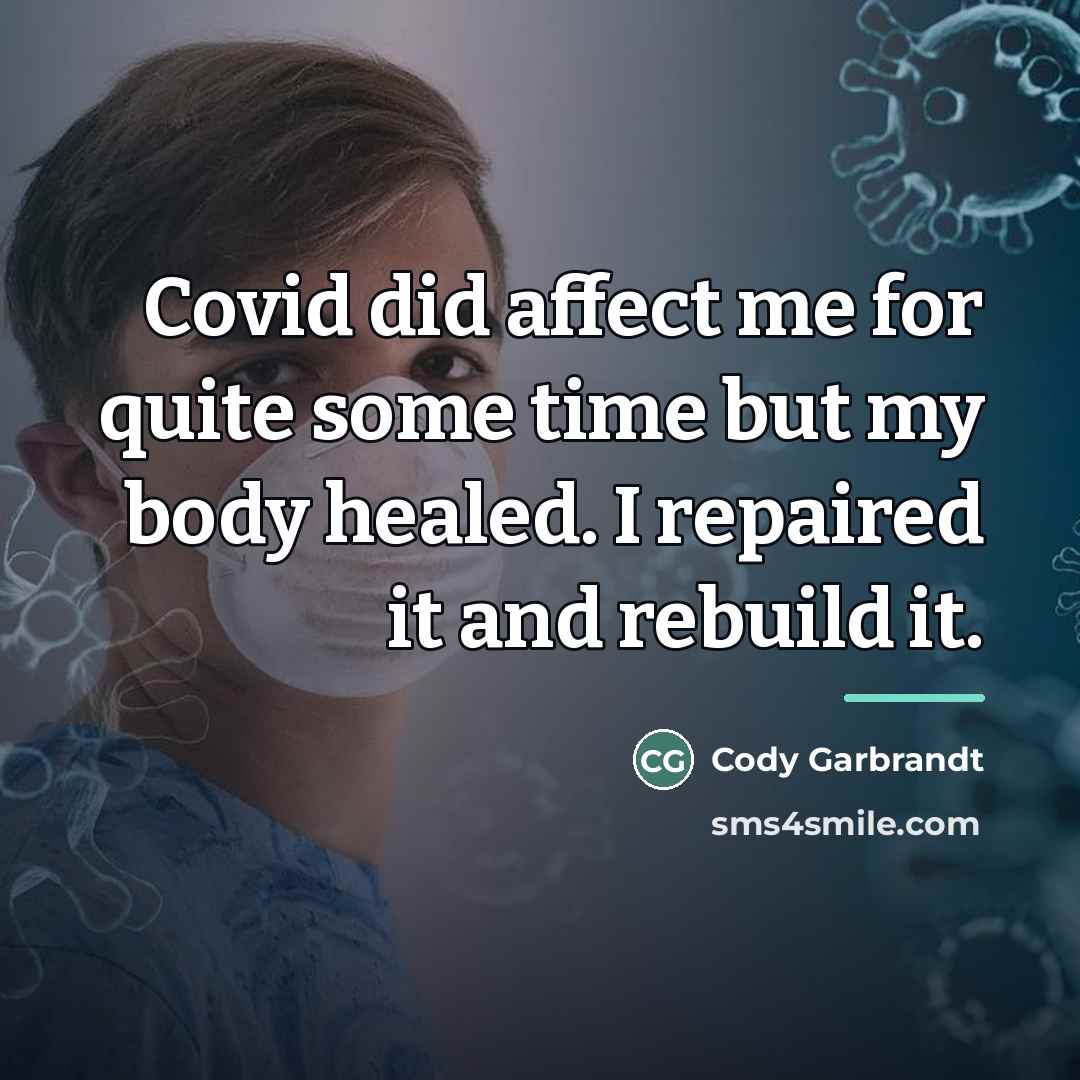 “Covid did affect me for quite some time but my…” quote by Cody Garbrandt