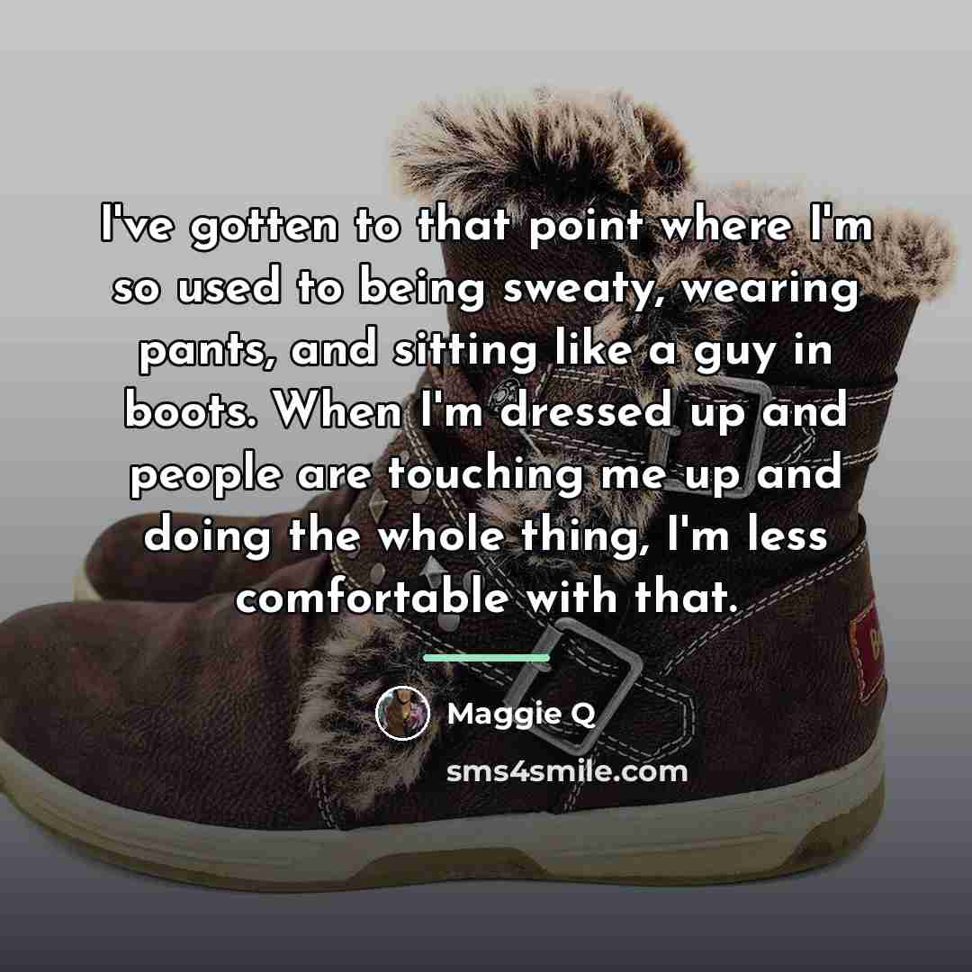 “I've gotten to that point where I'm so used to…” quote by Maggie Q