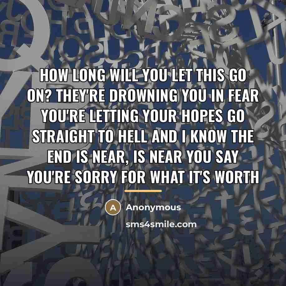 “How long will you let this go on? They're drowning…” quote by Anonymous