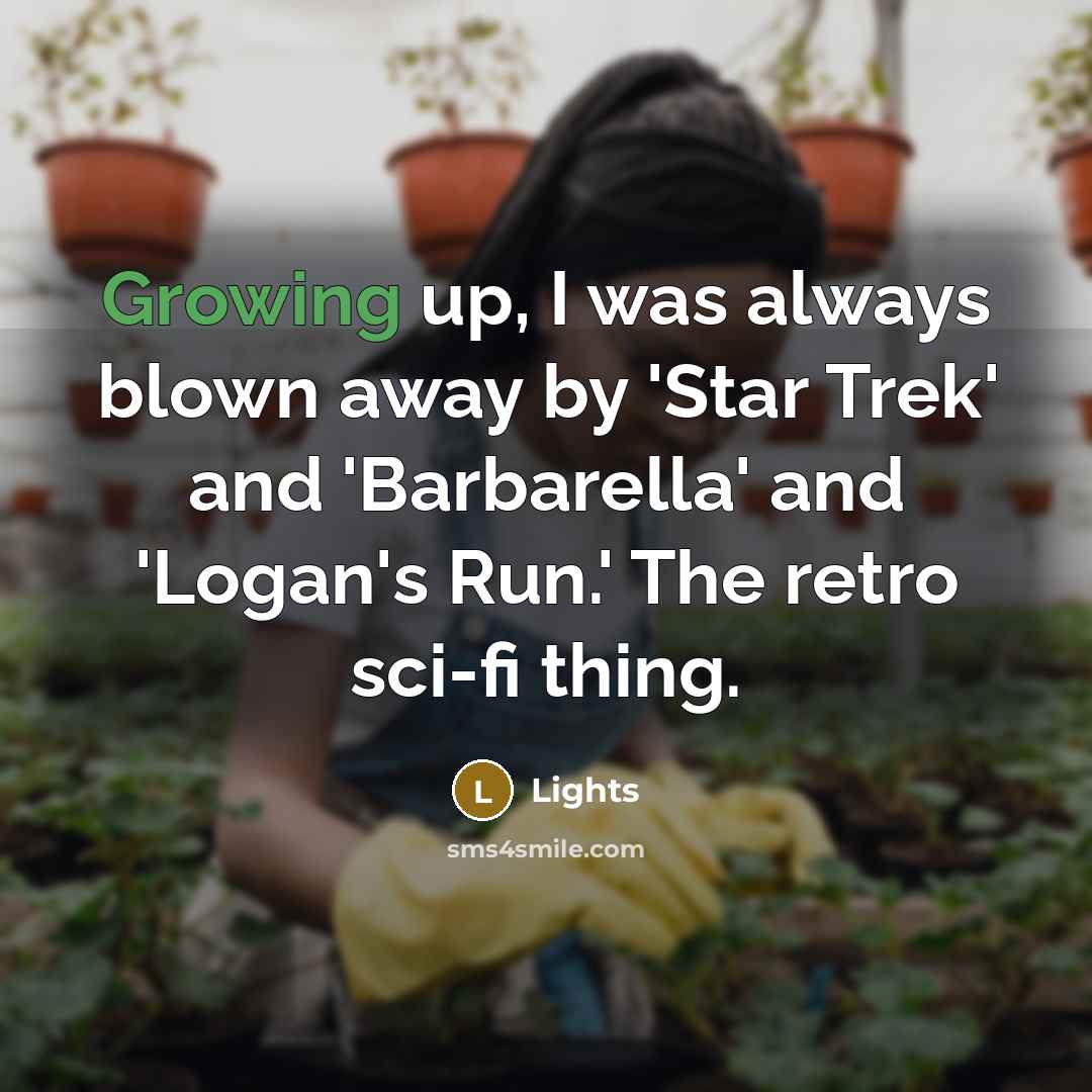 “Growing up, I was always blown away by 'Star Trek'…” quote by Lights