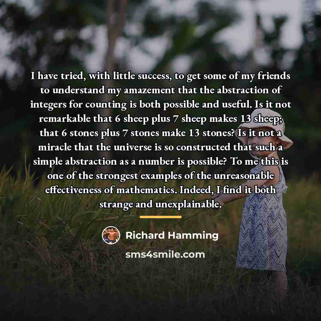 “I have tried, with little success, to get some of…” quote by Richard Hamming